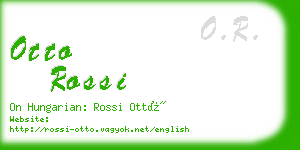 otto rossi business card